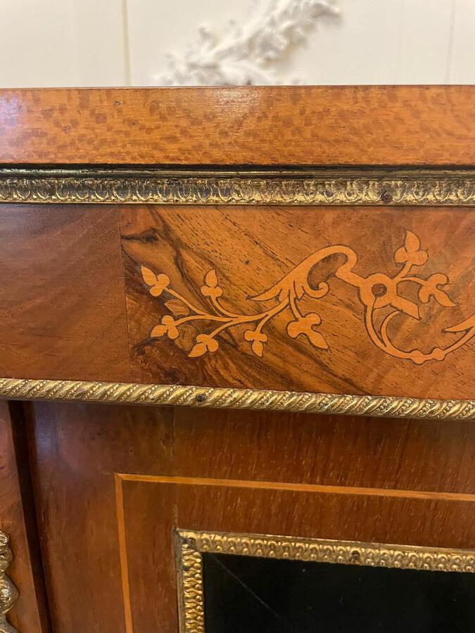 Antique  Quality Antique Victorian Inlaid Burr Walnut Credenza 170C