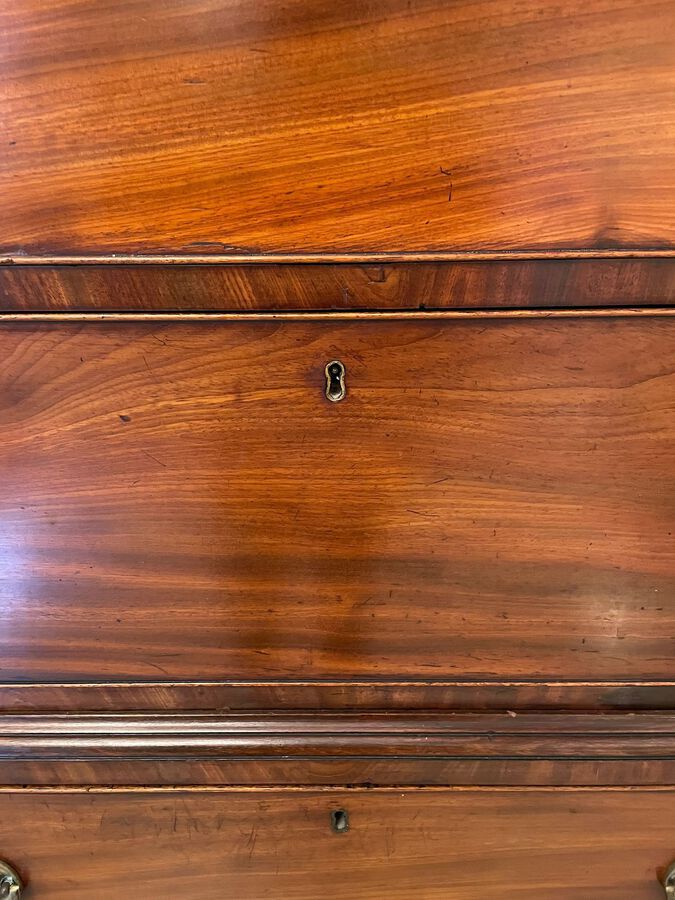 Antique Antique George IIIl Quality Mahogany Chest on Chest 179C
