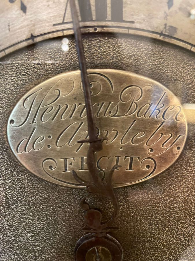 Antique  Antique George III Carved Oak Longcase Clock by Henricus Baker of Appleby 180C