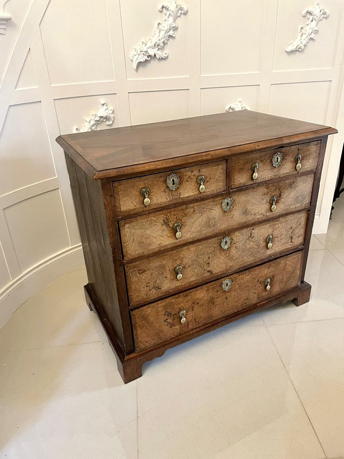 Antique Antique George I Quality Walnut Chest of Drawers ref: 357C
