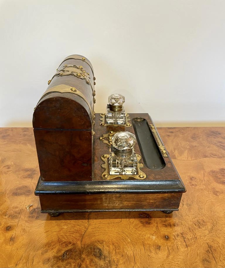 Antique Antique Victorian Quality Burr Walnut Desk Set ref: 1196