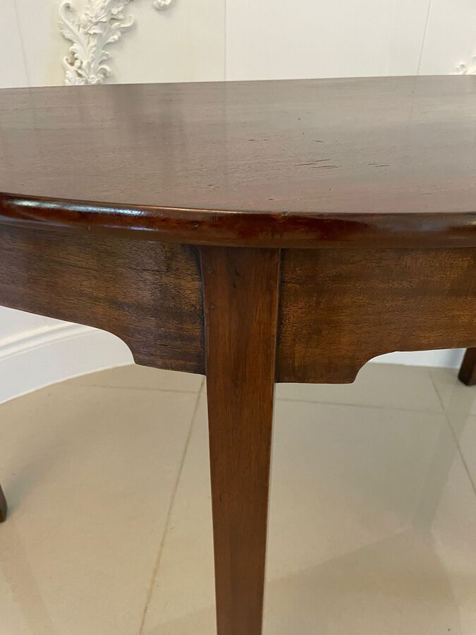 Antique Antique George III Quality Mahogany Demi-Lune Console Table ref: 1233