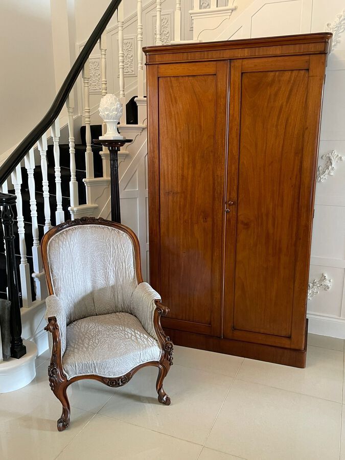 Antique Antique Victorian Quality Mahogany Double Door Wardrobe ref: 1235
