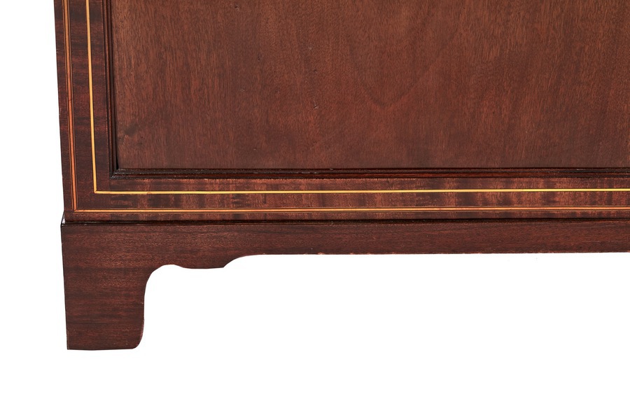 Antique Outstanding Antique Mahogany Inlaid Bookcase REF:127/1304 