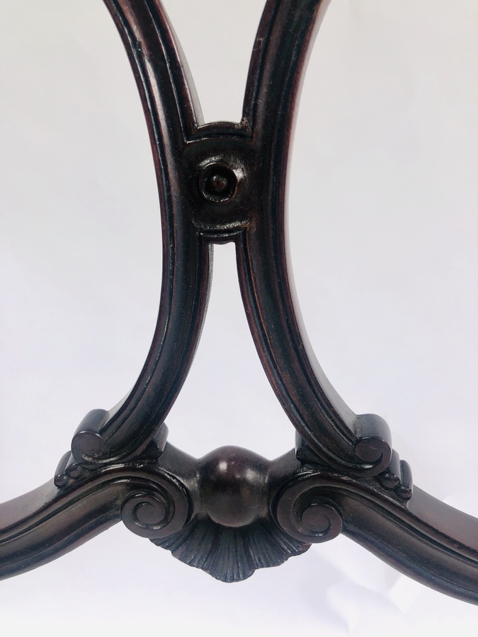 Antique Quality Victorian Mahogany Carved Elbow Chair REF:144