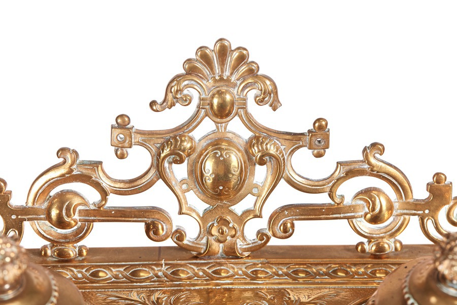 Antique Antique French cast-brass desk set REF:151