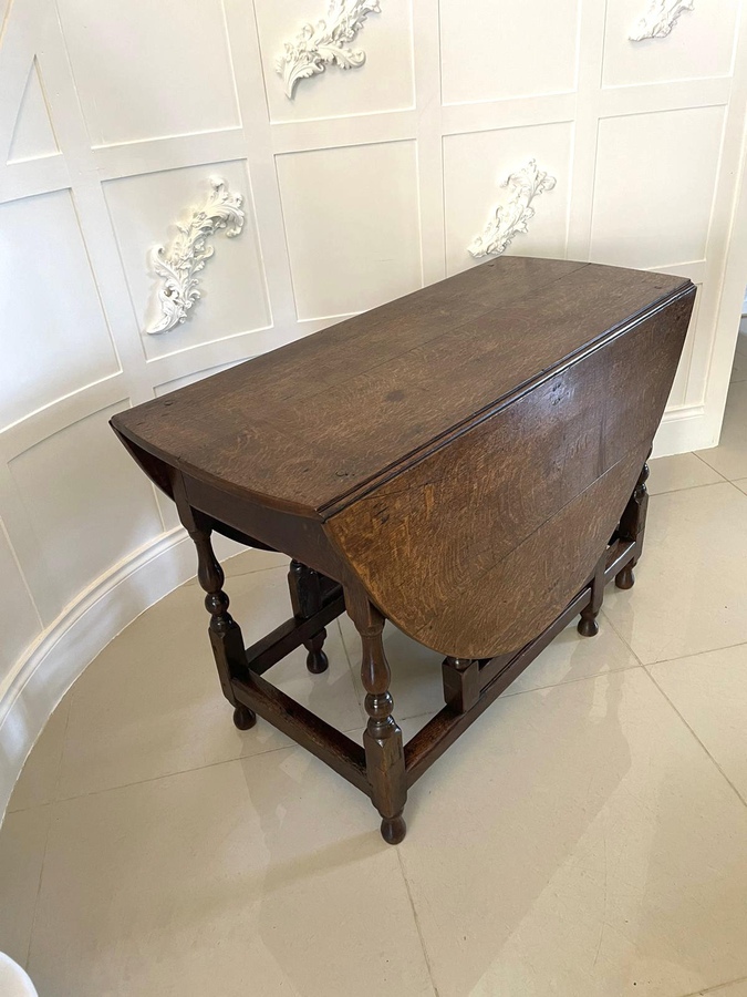 Antique  Antique 17th Century Oak Gate Leg Dining Table REF: 423C
