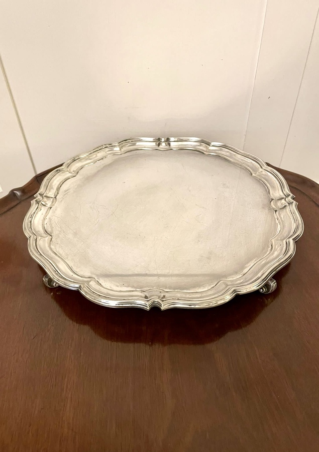 Antique Edwardian Quality Silver Plated Tray REF:249C