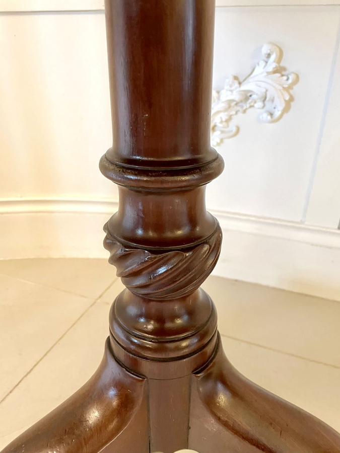 Antique Quality Antique George III Mahogany Circular Tilt Top Centre Table REF:1090