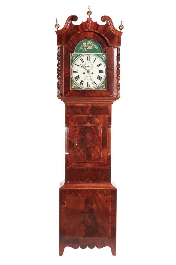 Outstanding Antique Mahogany 8 Day Painted Face Longcase Clock REF:220