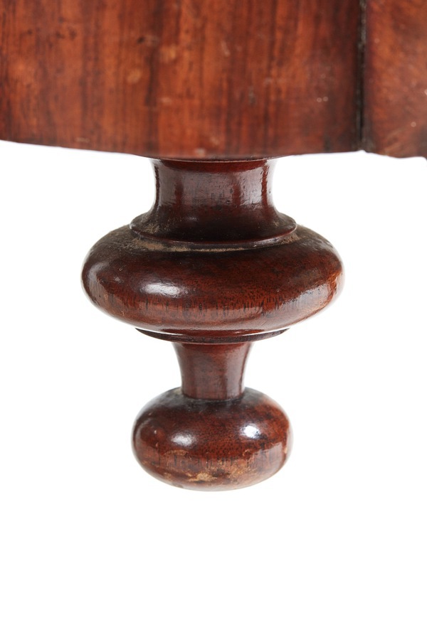 Antique Quality Victorian Burr Walnut Serpentine Shaped Card Table REF:247 