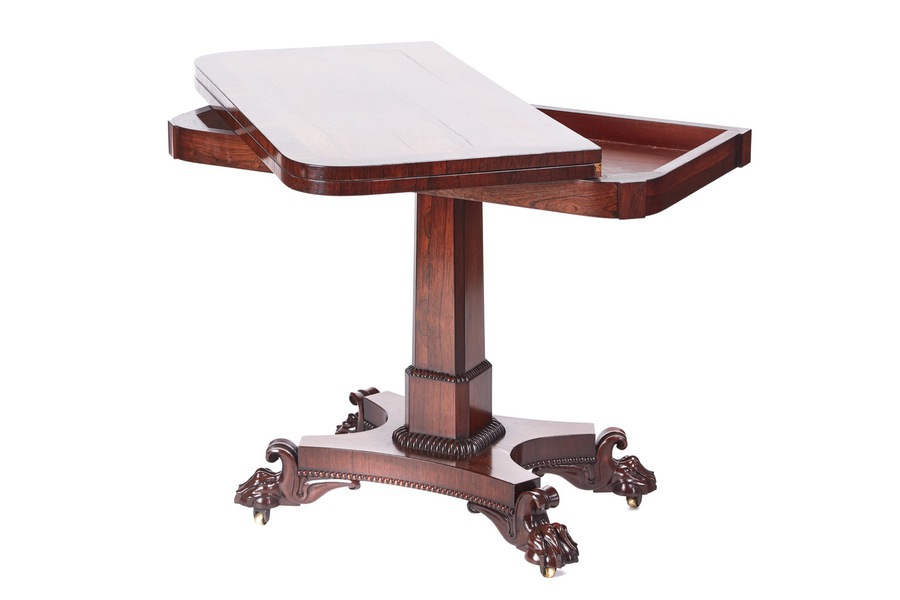 Antique Quality William IV Rosewood Card Table REF:323