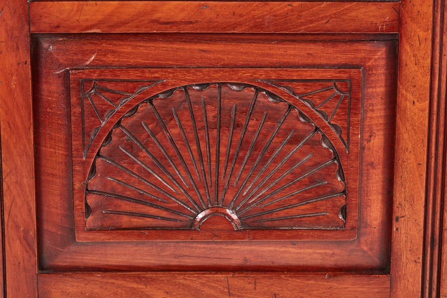 Antique  Victorian Carved Walnut Mirror Back Sideboard REF:408 