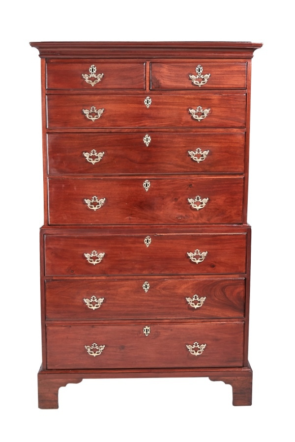 Magnificent George III Mahogany Chest on Chest