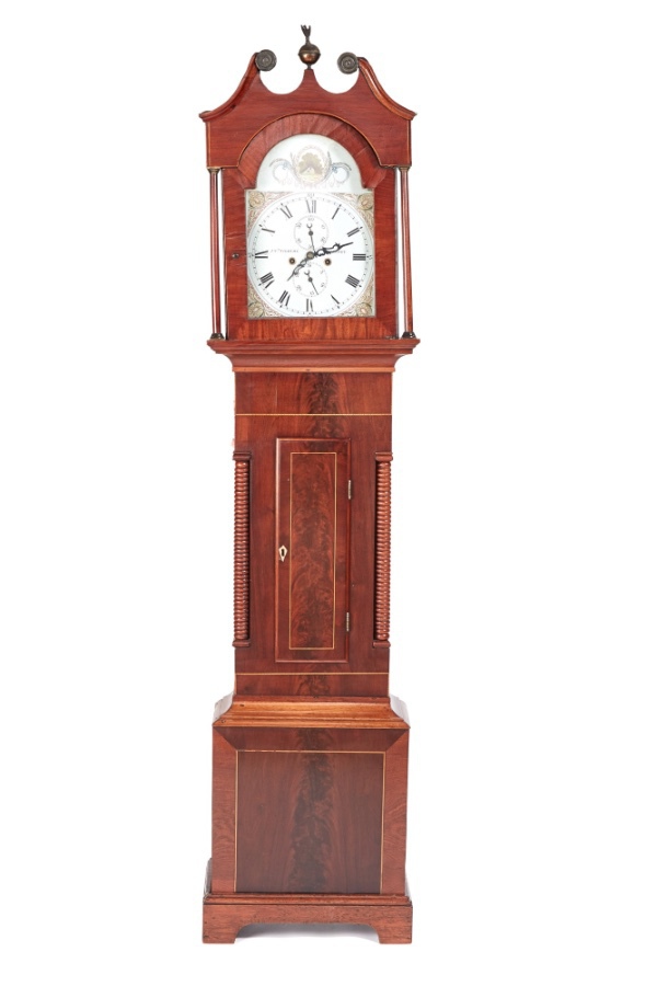 Antique Mahogany 8 Day Longcase Clock J N Tilbury Guernsey