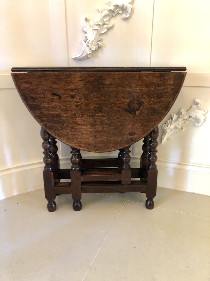  Antique Oak Gateleg Table