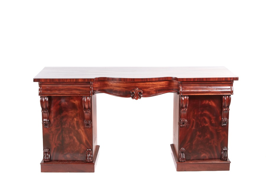 Antique Splendid Quality Antique Victorian Carved Mahogany Sideboard