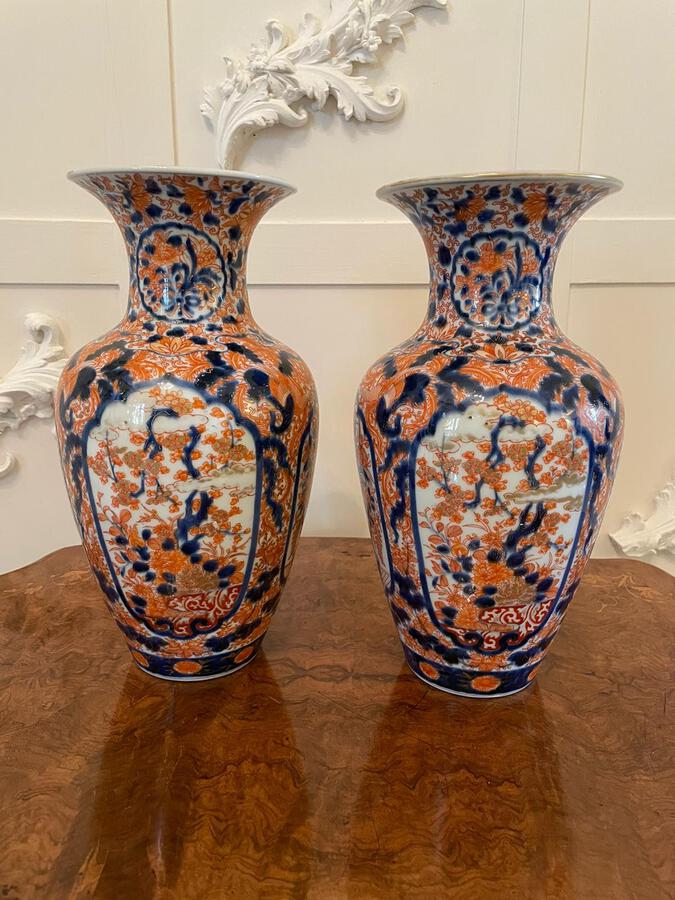  Pair of Quality Japanese Imari Vases