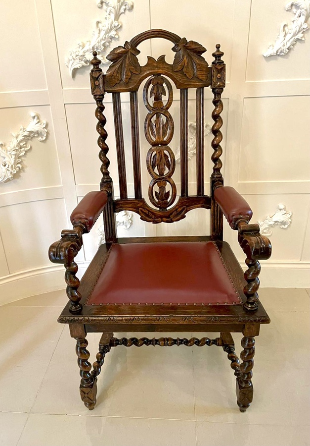 large antique chair