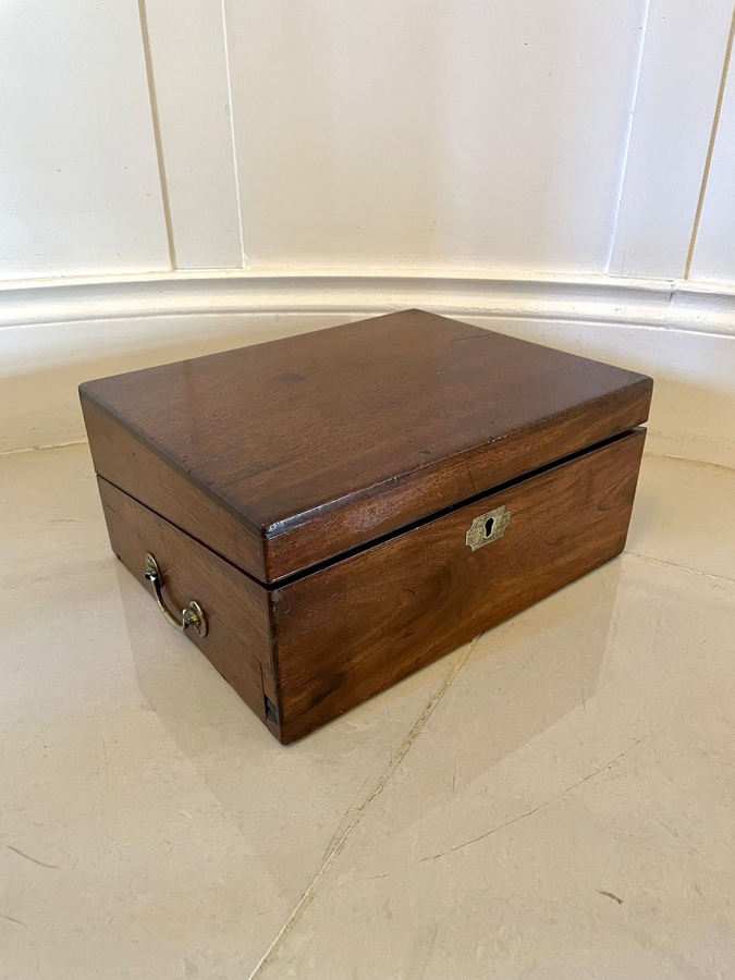 Antique  Antique George III Mahogany Writing Box 