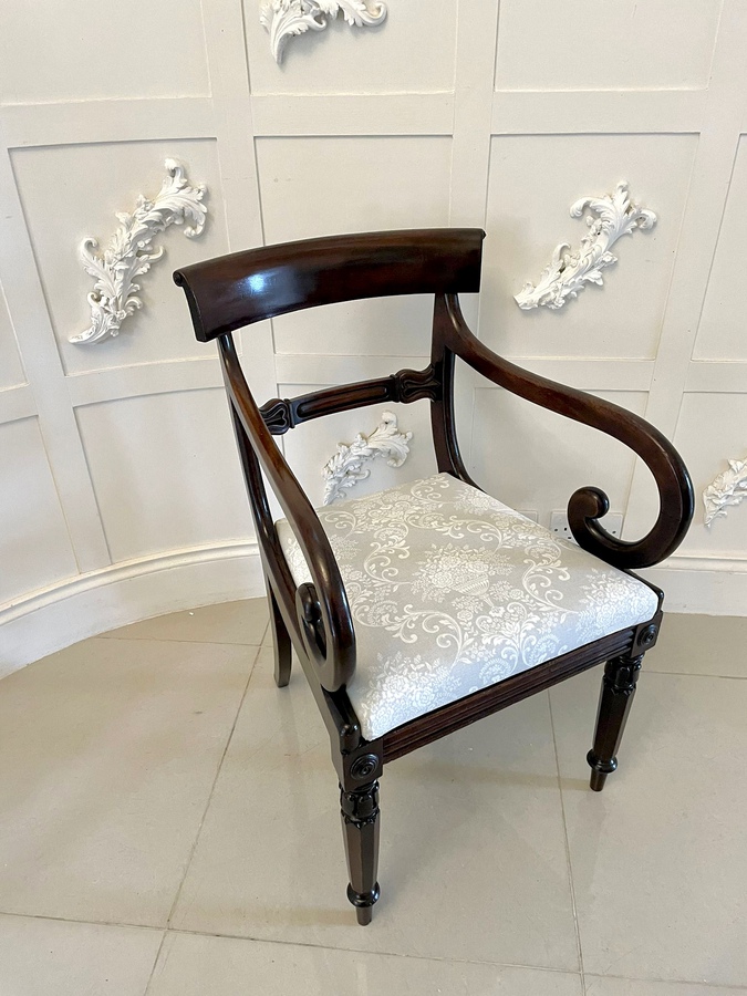 Antique Regency Quality Mahogany Desk Chair ref 366C