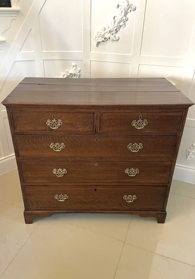 Antique Antique George III Quality Oak Chest of Drawers ref: 1250