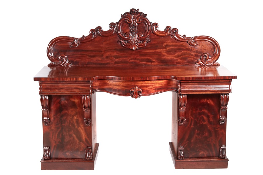 Splendid Quality Antique Victorian Carved Mahogany Sideboard REF:108/640