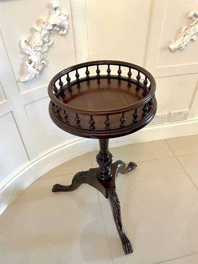 Antique  Antique Victorian Quality Mahogany Circular Lamp Table REF:318C