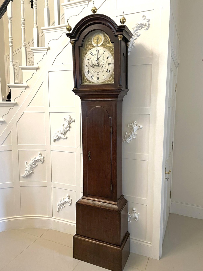 Antique George III Quality Oak Longcase Clock By Henry Frost Philmoorehill REF:308C
