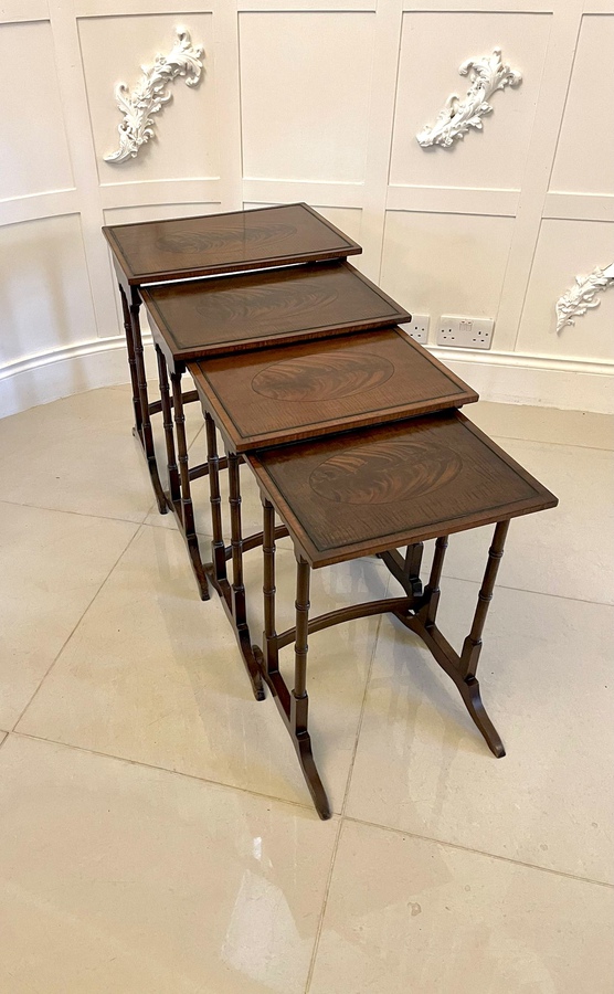 Antique Edwardian Quality Mahogany Nest of Four Tables REF:298C 