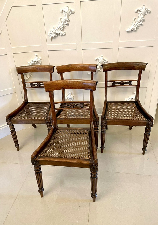 Set of Four Antique Regency Quality Rosewood Dining Chairs REF:295C