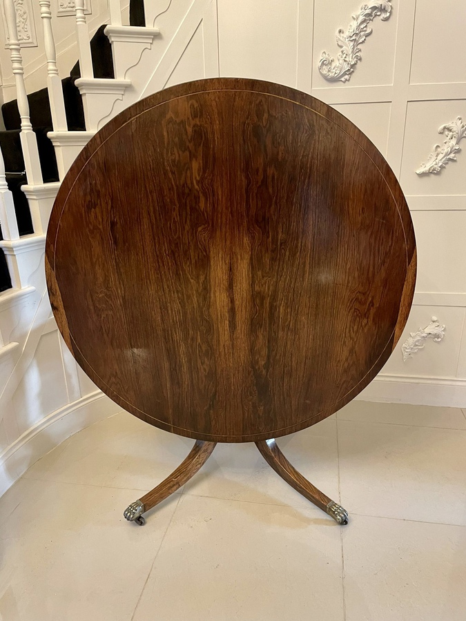   Fine Quality Antique Regency Rosewood Circular Centre Table REF:259C