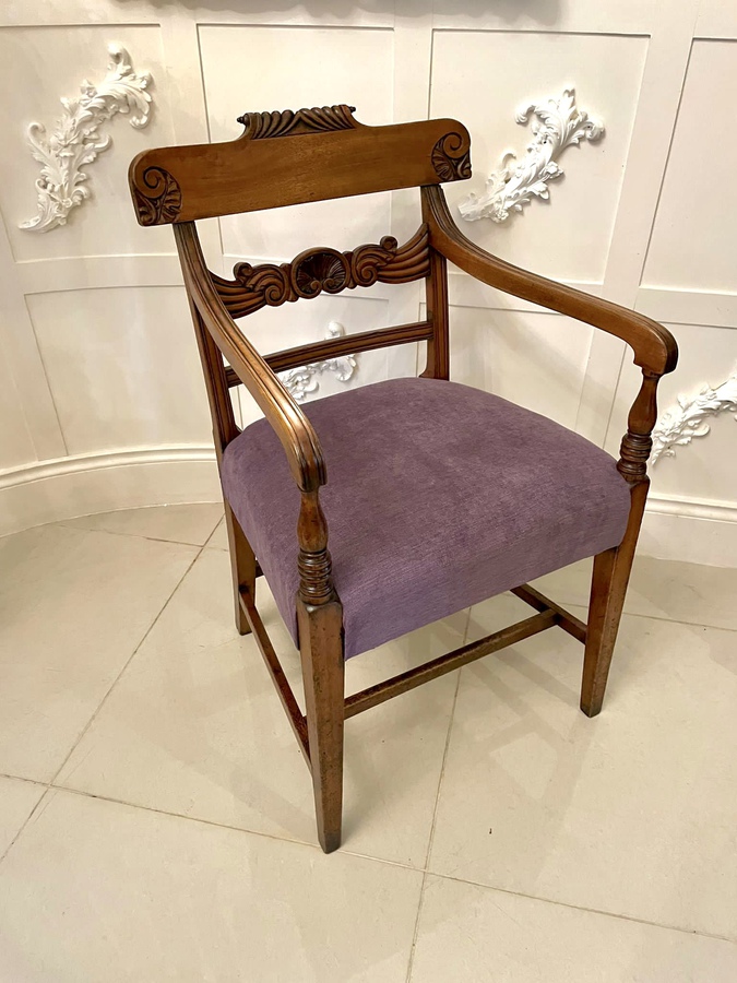  Antique Regency Quality Mahogany Desk Chair REF:229C 