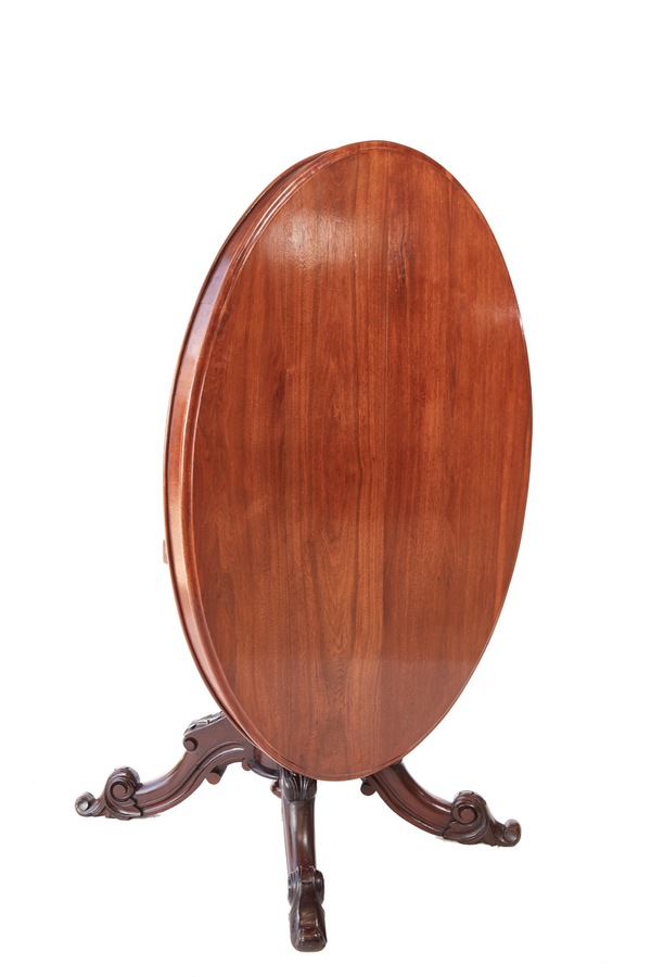    Quality Victorian Oval Mahogany Centre Table REF:410