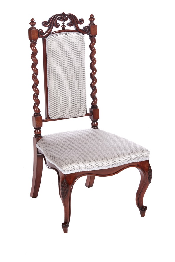 Antique Antique Victorian Carved Mahogany Hall Chair REF:469