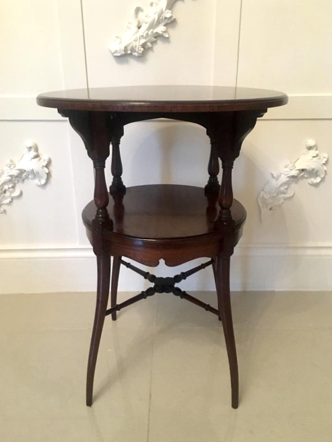   Antique Victorian Mahogany Lamp Table REF:524