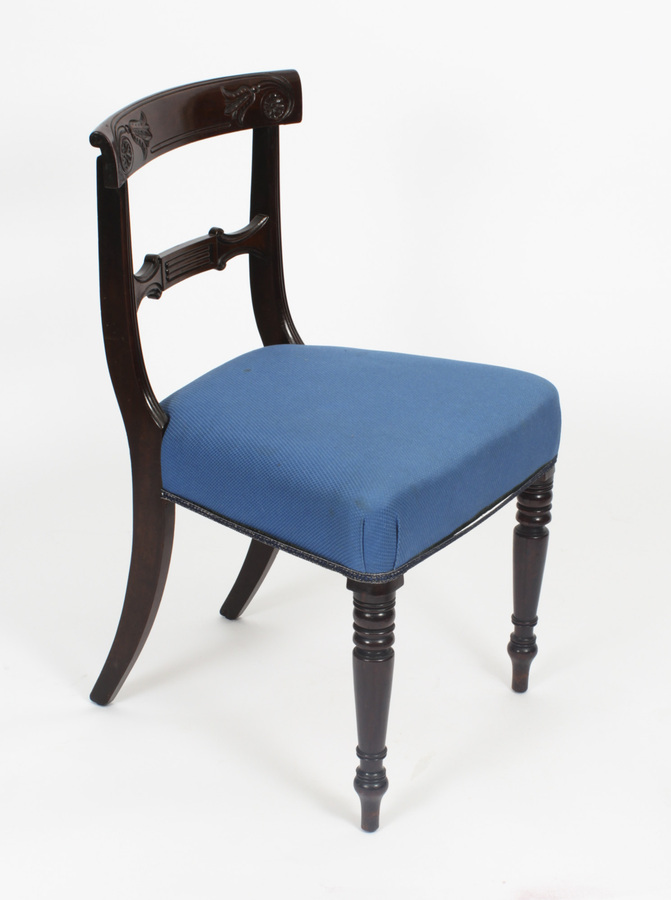 Antique Antique Set 8 Regency period Dining Chairs C1830 19th Century
