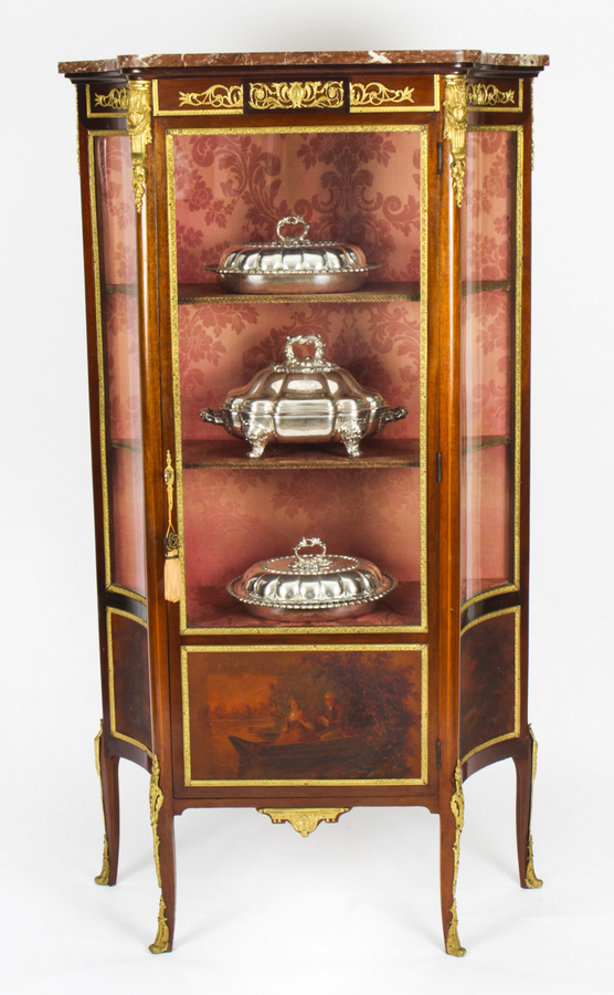 Antique Antique French Vernis Martin Display Cabinet c.1880 19th Century