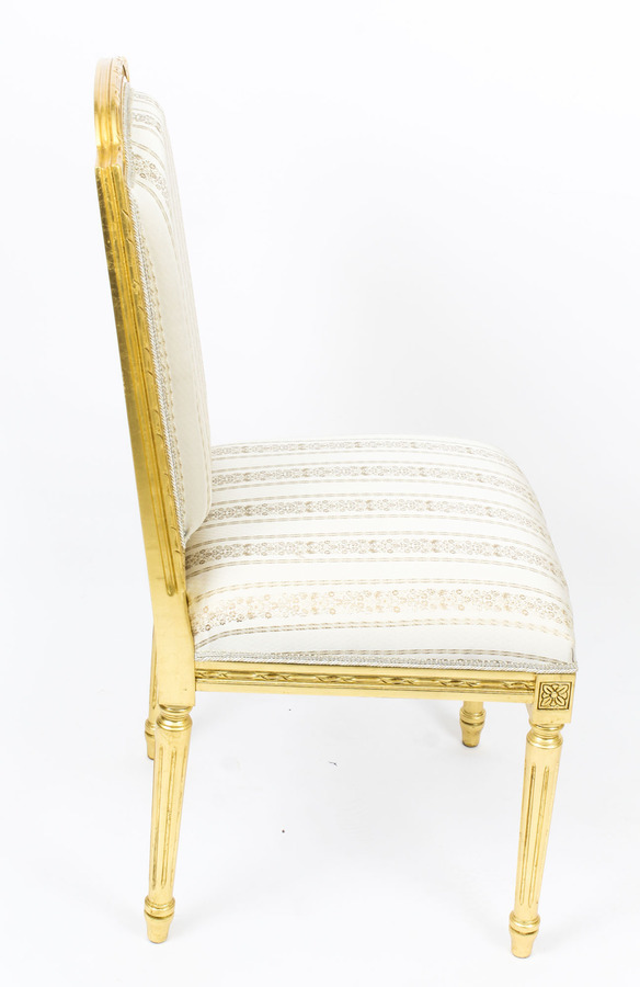 Antique Bespoke Sets of Giltwood Dining Chairs in the Louis XV Style Available to Order