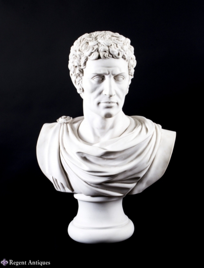 Antique Stunning Marble Bust Marcus Junius Brutus
