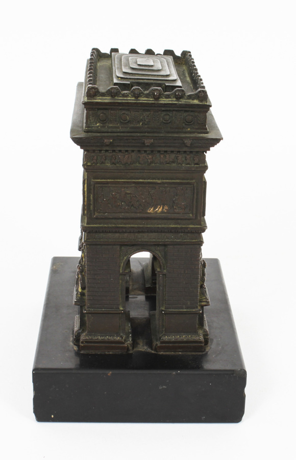 Antique Antique French Bronze Grand Tour Model of The Arc de Triomphe, 19th Century