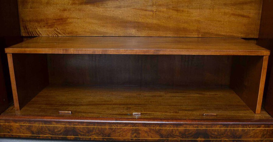 Antique Bespoke Inlaid Burr Walnut TV Plasma Hi Fi Stereo Cabinet