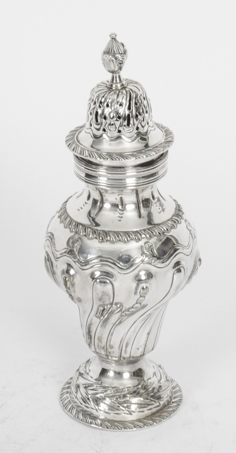 Antique Victorian Silver Plated Sugar Caster William Batt & Sons 1860 19th C