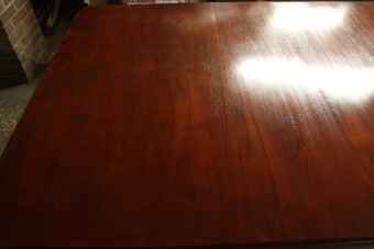 Antique Antique Victorian Solid Mahogany 2 Leaf Wind Out Dining Table Restored C1860
