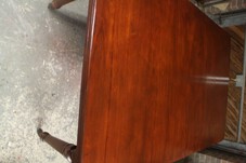 Antique Antique Victorian Solid Mahogany 2 Leaf Wind Out Dining Table Restored C1860