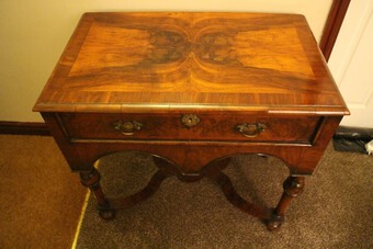 Antique antique Queen Anne walnut side table fully original