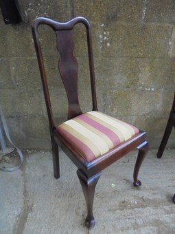 Antique Stylish set 4x Queen Anne Style Chairs c1940's