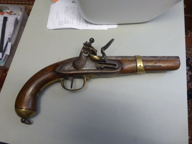 Antique Antique flintlock pistol c1800