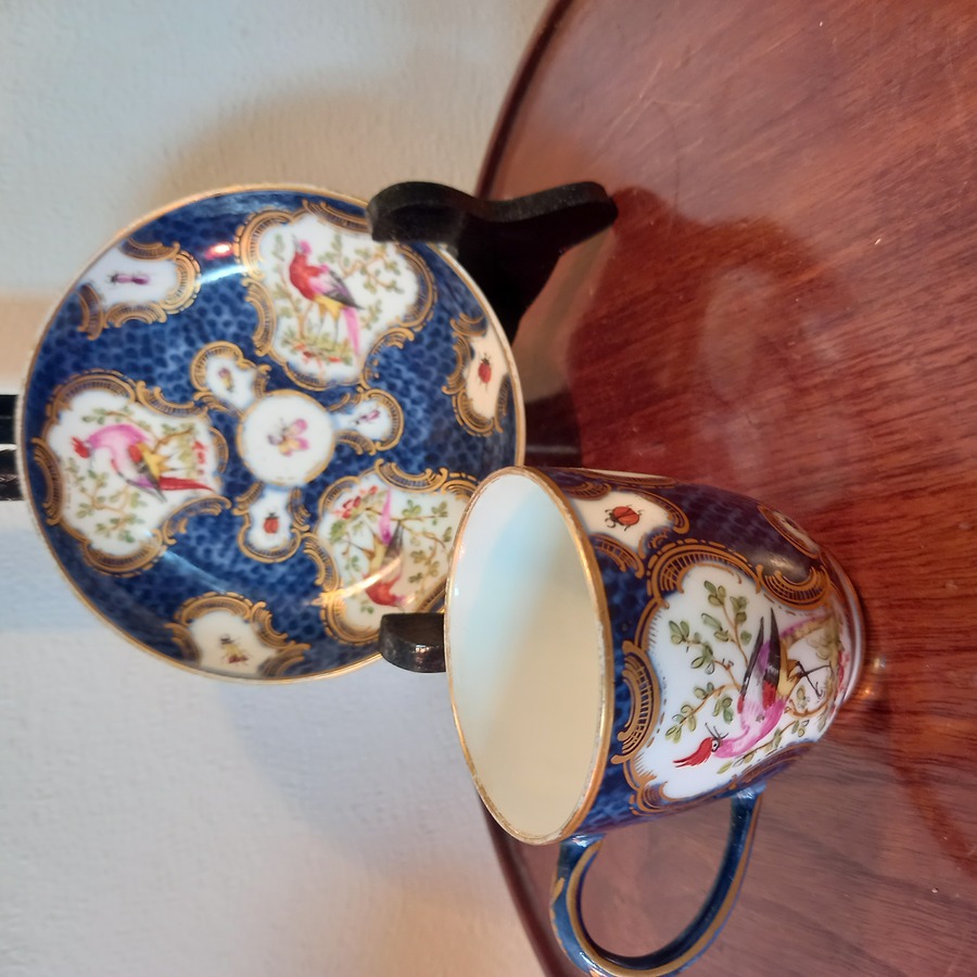 Antique First Period Dr Wall Cup & Saucer