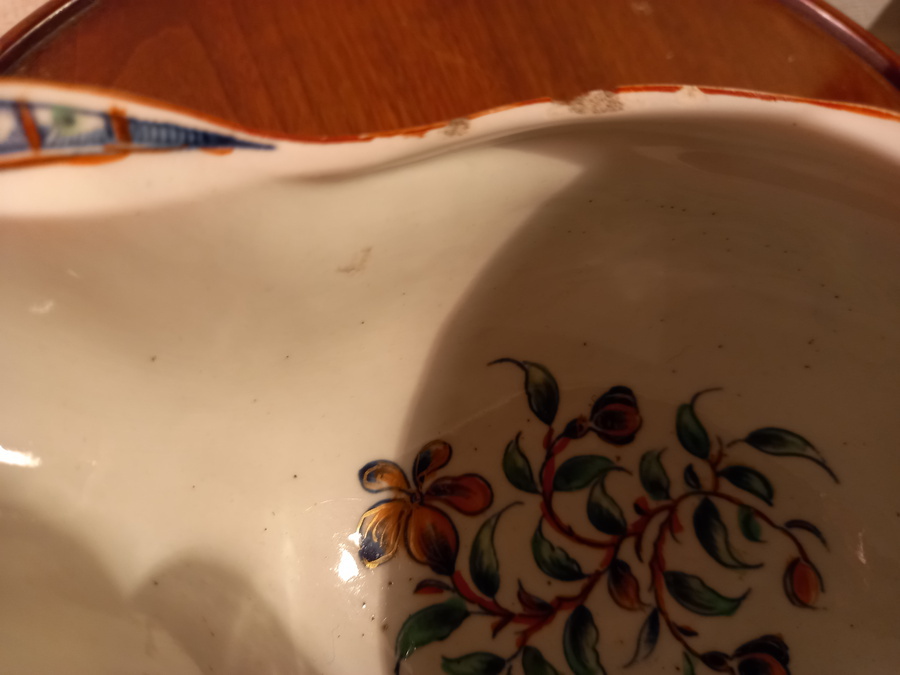 Antique First Period Worcester Sauce Boat